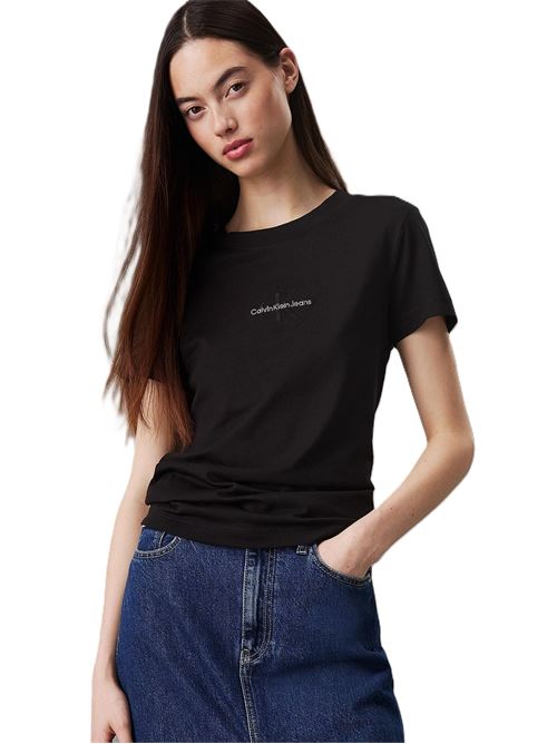 MONOLOGO SLIM TEE CALVIN KLEIN JEANS | J20J223563/BEH